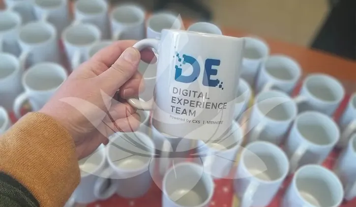 Promotional team mugs