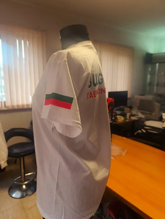 T-shirt with sleeve print