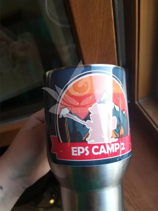Printed travel mug