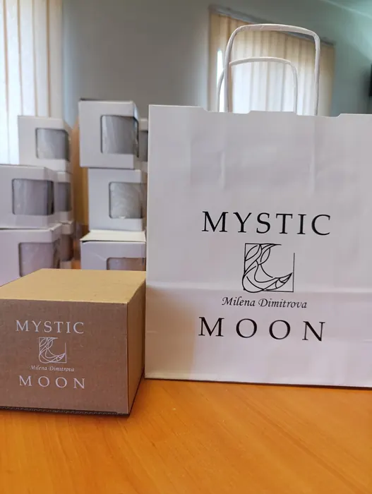 Bags and boxes with logo