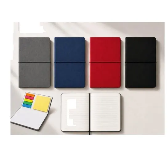 Pocket notebook with elastic band and ribbon marker 146