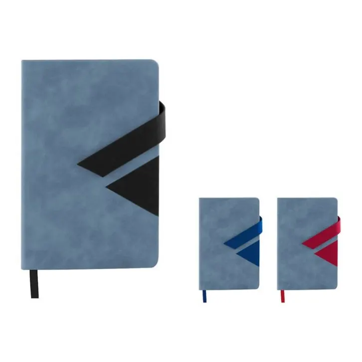 A5 notebook with ribbon marker and magnetic closure 50