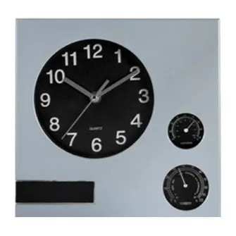 Wall clock with thermometer and hygrometer 6314