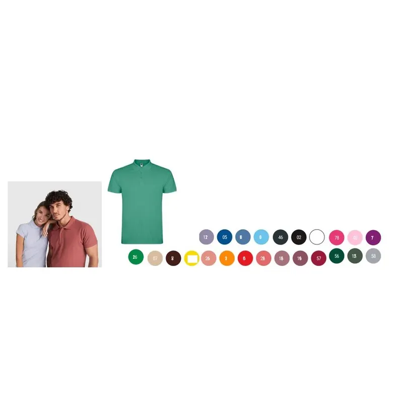 Men's short-sleeve piqué polo shirt RPM629