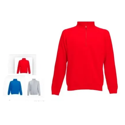 High-collar half-zip top zip032